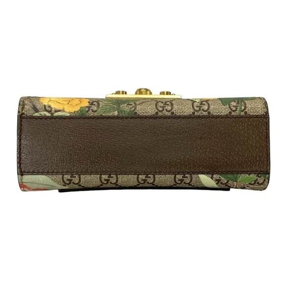 GUCCI Padlock Small/Guccitian Beige Ebony Multi PVC Leather 632-080925 - Picture 5 of 14